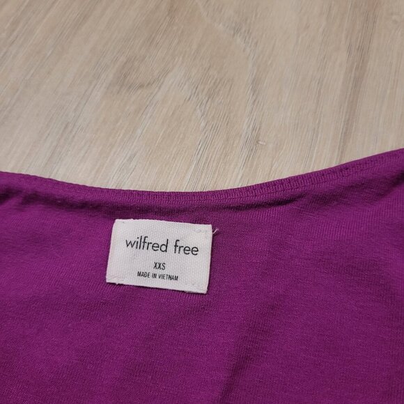 WILFRED FREE | Aritzia Conjure Asymmetrical One Shouler Bodysuit | Sz. XXS - Picture 4 of 6